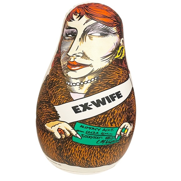 Vintage Other - Vintage 1987‎ Flair Licensing Inflatable Ex Wife Divorce Marriage Husband Gag